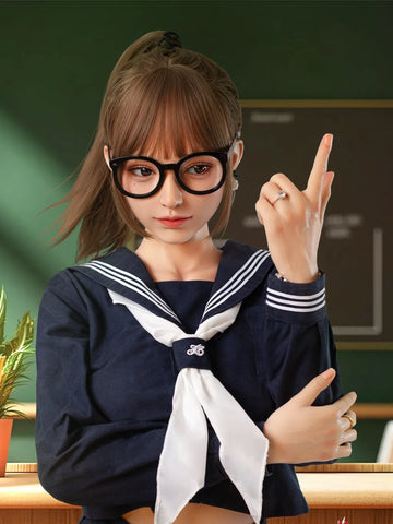 S532- 163cm(5ft4)-35kg E Cup Silicone ROS Japanese School Style Sex Doll Fantasy Roleplay Ready丨Doll senior