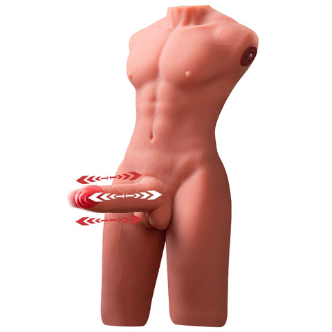 H238-Electric Male Femboy Sex Doll Torso Adult Toys|xingse-17.63lb 6.69″ Dildo