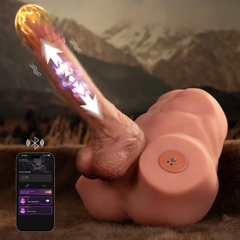 H174- 9.35lbs TPR 8.46in Dildo Insert AI Male Sex Doll Torso Toy & Masturbator【IN Stock US】 | Xinse