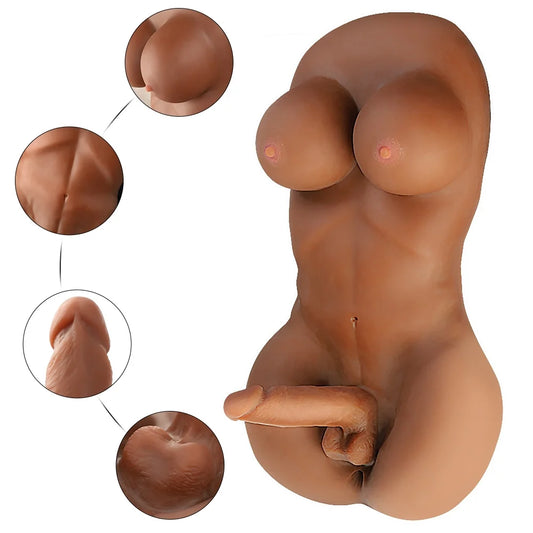 H220-Femboy Shemale&Trans Sex Dolls Torso Dildo|xingse-16.1lb 6.69inch Dildo