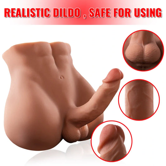 M241-Male Sex Doll Torso Lifelike Big Penis | xingse-11.46lb 5.9″ Dildo