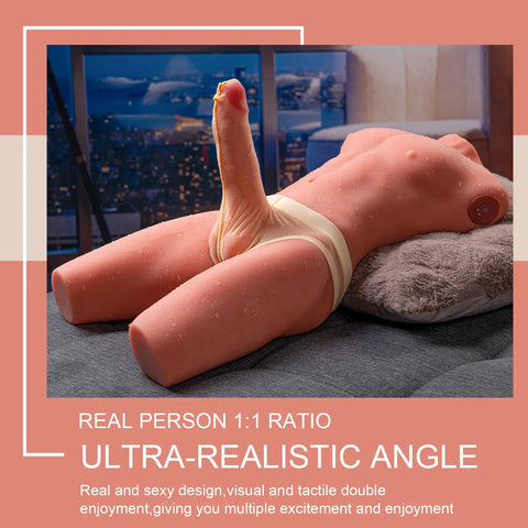 H238-Electric Male Femboy Sex Doll Torso Adult Toys|xingse-17.63lb 6.69″ Dildo