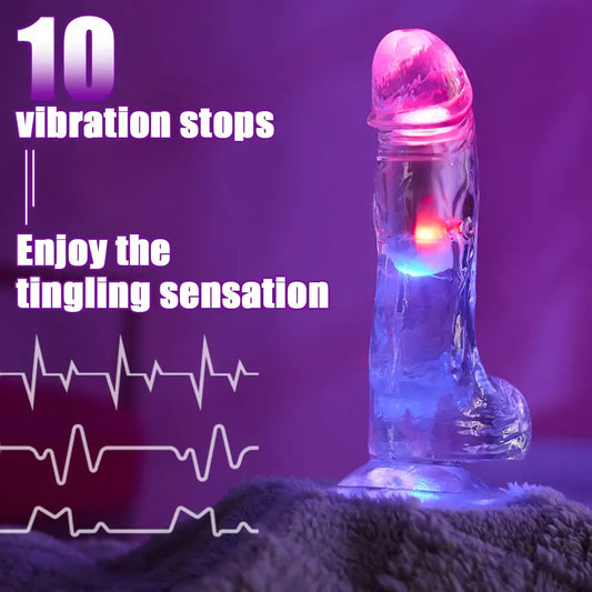 M249- Luminous Vibrating Dildo|In Stock MRL-8.26'' 0.4kg