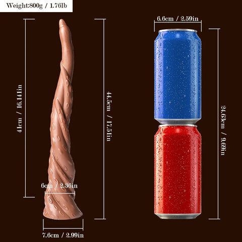 M230-TPR Black Male Torso Shemale Dildo |In Stock Xingse-17.5''