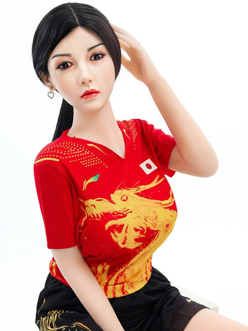 S399-158cm/5ft2-33kg D Cup Lifelike Silicone Head Chinese Sex Doll | SY Doll