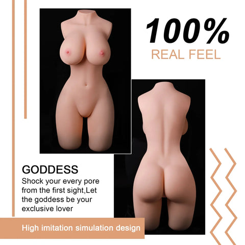 H244-LifeSize real robot Sex Doll Torso Vibrating & Sucking|xingse-55.11lb