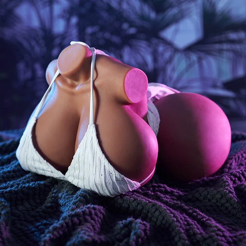 M260-Lucy Ebony Black BBW Sex Dolls Torso | MRL-24.3LB