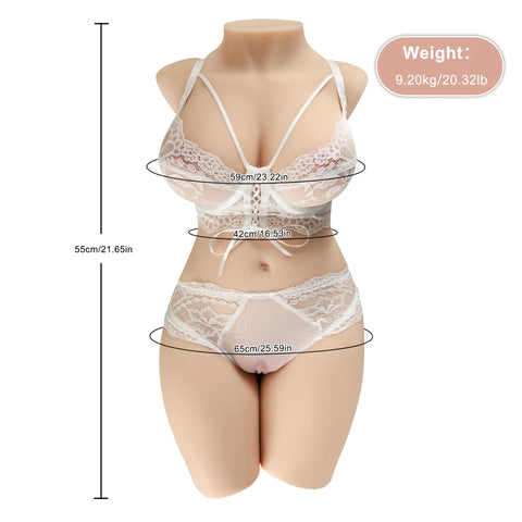 H226-Curvy Lightweight Sex Doll Torso|xingse-20.32lb 55cm