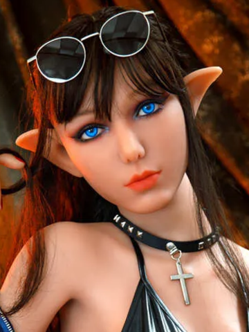 F339 【Irontech Doll Head】Elf Anime TPE Sex Doll Head Only
