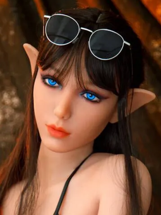 F339 【Irontech Doll Head】Elf Anime TPE Sex Doll Head Only