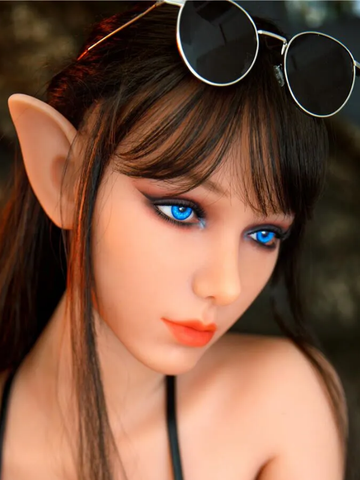 F339 【Irontech Doll Head】Elf Anime TPE Sex Doll Head Only
