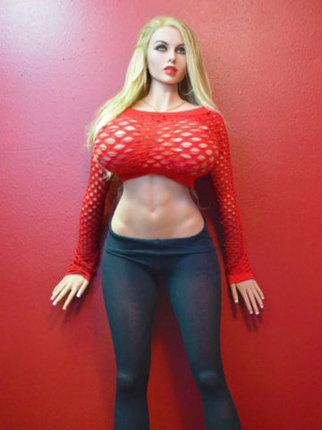 S4211-170cm(5.6ft)-42kg large Breasts TPE Realistic Sex Doll with Blond Hair - Rui Mei