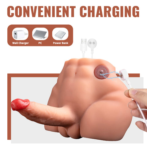 M239-Electric Male Ass Torso Adult Toys|xingse-9.56lb 6.88″ Dildo