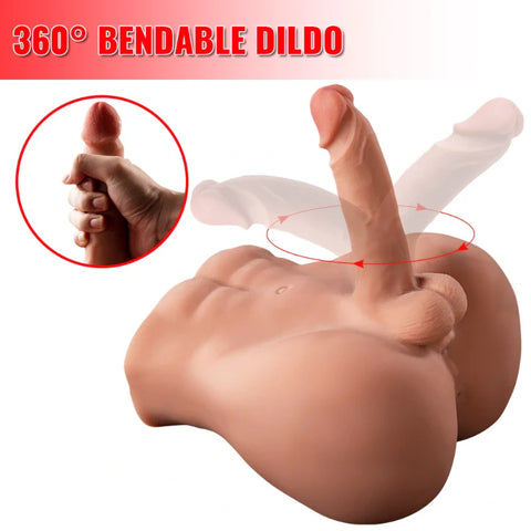 M241-Male Sex Doll Torso Lifelike Big Penis | xingse-11.46lb 5.9″ Dildo