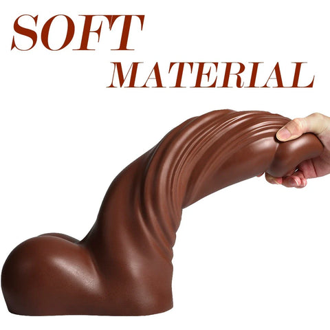 M229-TPR Dildo Shemale Black Male Torso|In Stock Xingse-9.69''