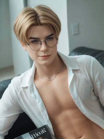 S2218—7.1in Dildo Chinese Femboy life size Male Sex Doll Electric Penis - SY Doll-160cm/5ft2-45.5kg