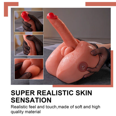M236-Dildo Male Rechargeable Sex Doll  Electric Ass Torso|xingse-7.05lb 7.87″