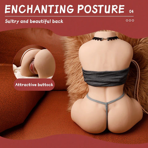 H216- cleaning Sucking Vibration Sex doll torso|xingse-18.74lb