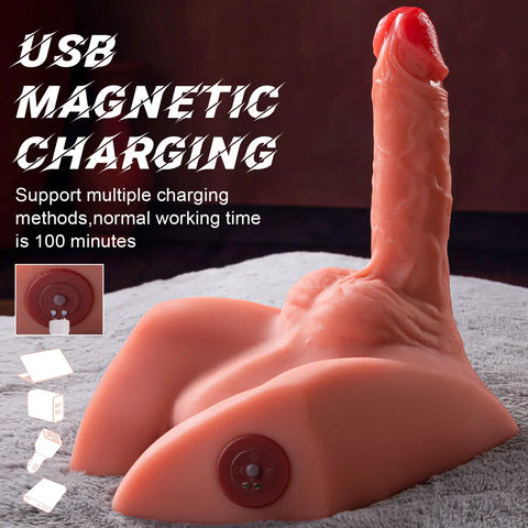 M237-Electric Male Sex Doll Rechargeable Ass Torso |xingse-7.87″ Dildo