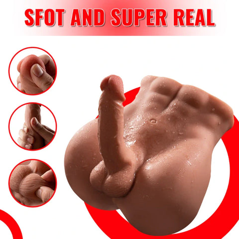 M241-Male Sex Doll Torso Lifelike Big Penis | xingse-11.46lb 5.9″ Dildo