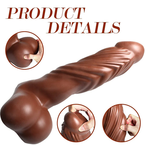 M229-TPR Dildo Shemale Black Male Torso|In Stock Xingse-9.69''