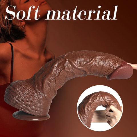 M223-Male Torso Black TPR Dildo Penis| In Stock Xingse-10.02'' 1.6kg
