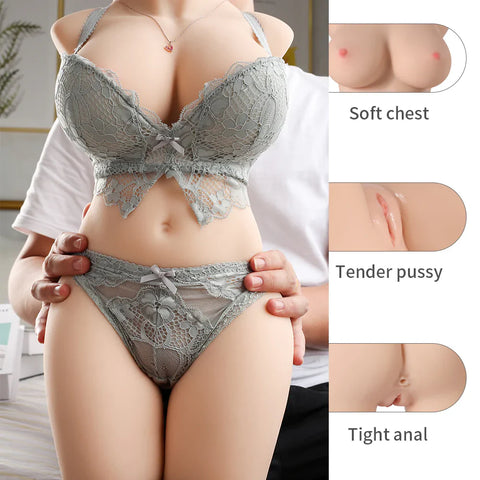 H209-($30 cheaper than buying individually)Curvy Lightweight Sex doll torso +Big Dick combination|Xingse