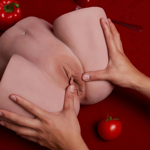M38-(20lb ) Black-Sexy and Real Realistic 3D Ass Sex Doll Torso
