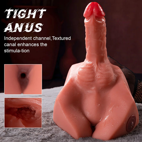 M237-Electric Male Sex Doll Rechargeable Ass Torso |xingse-7.87″ Dildo