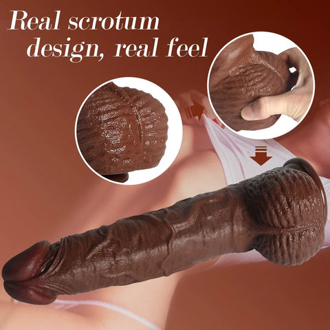 M223-Male Torso Black TPR Dildo Penis| In Stock Xingse-10.02'' 1.6kg