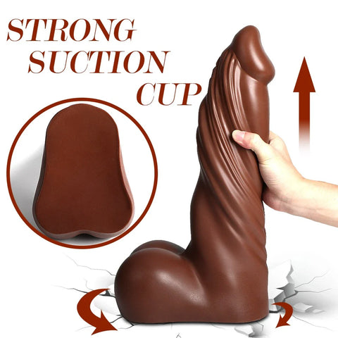 M229-TPR Dildo Shemale Black Male Torso|In Stock Xingse-9.69''