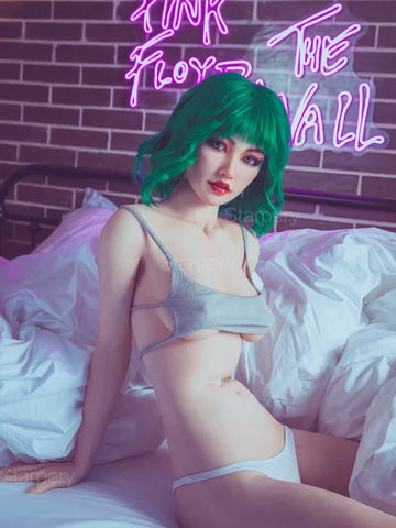 S724-174cm C Cup Green Hair Silicone Tall Sex Doll｜Starpery Doll