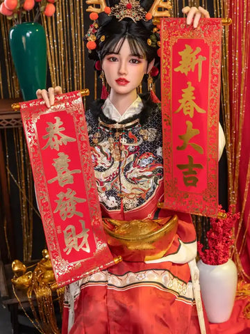 S650-169cm/5ft5(36kg) C Cup Wushi Happy Year theme Silicone Chinese Sex Doll｜Starpery Doll