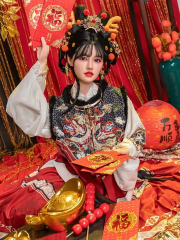 S650-169cm/5ft5(36kg) C Cup Wushi Happy Year theme Silicone Chinese Sex Doll｜Starpery Doll