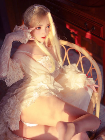 S2212-ROS Flat Chested Movable Jew ELF Silicone Alien Sex Doll | SY Doll-150cm/4ft9 29kg A Cup