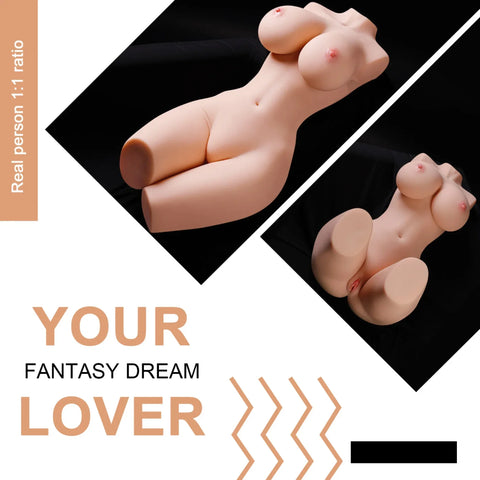 H244-LifeSize real robot Sex Doll Torso Vibrating & Sucking|xingse-55.11lb