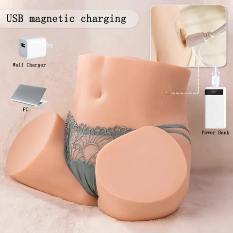 M244-Sex Doll Butt with 4 Thrusting Models Pussy Sucking & Vibration|xingse-23.8lb