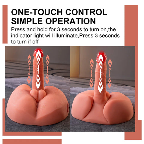 M236-Dildo Male Rechargeable Sex Doll  Electric Ass Torso|xingse-7.05lb 7.87″