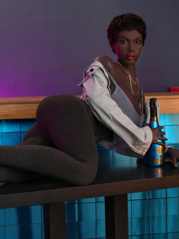 S705-174cm Black G Cup Silicone Sex Doll｜Starpery Doll