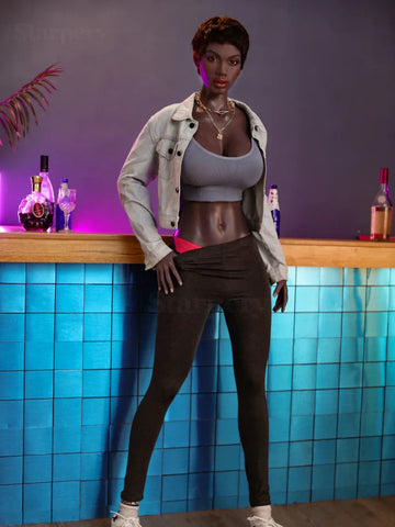 S705-174cm Black G Cup Silicone Sex Doll｜Starpery Doll