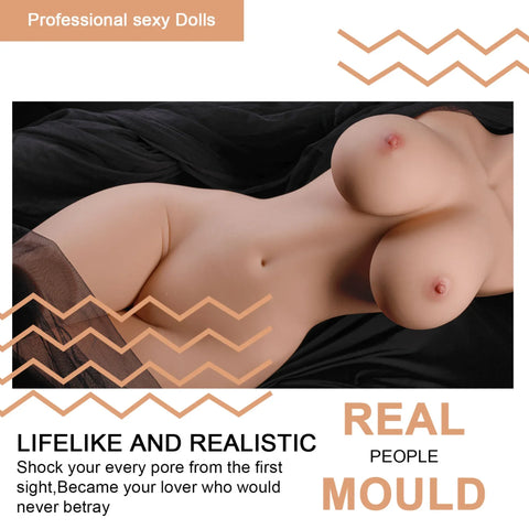H244-LifeSize real robot Sex Doll Torso Vibrating & Sucking|xingse-55.11lb