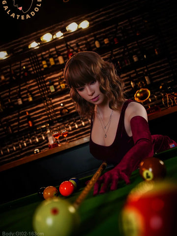 S3296-Billiards Babe ROS Silicone Sex Doll | Galatea doll 163cm D Cup