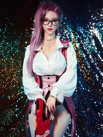 S684-171cm/5ft6 D Cup Silicone Thin Pink Hair Teen Sex Doll｜Starpery Doll