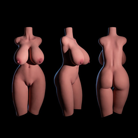 H29-(61.7lb) Black-Doggystyle BBW Sex Doll Torso｜Luxury Torso doll｜Climax Doll