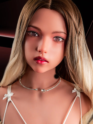 H13-(64.6lb) Grace Sex Doll Torso with Flat Chest|Silicone Head Torso Pro|Climax Doll