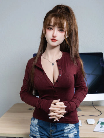 S3340- 166cm(5.4ft) C Cup Gel Breasts Silicone Love Doll｜Qita Doll