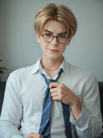 S2218—7.1in Dildo Chinese Femboy life size Male Sex Doll Electric Penis - SY Doll-160cm/5ft2-45.5kg