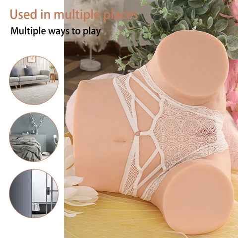 M201-Pocket Pussy Big Ass Sex Doll Torso| Xingse-(18lb)