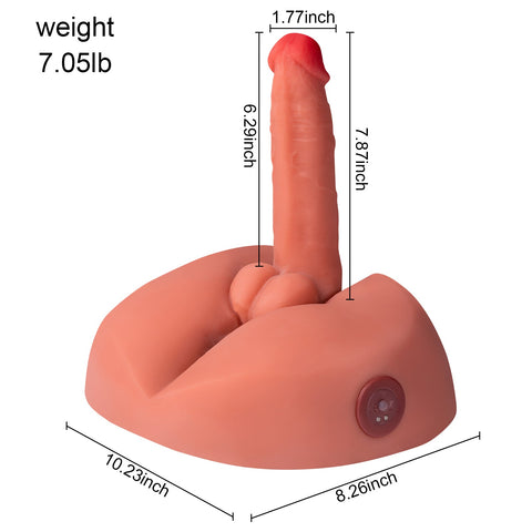 M236-Dildo Male Rechargeable Sex Doll  Electric Ass Torso|xingse-7.05lb 7.87″