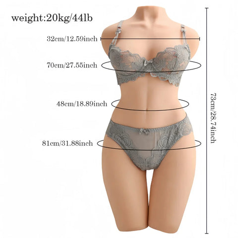 H202  Realistic Half Torso Sex Doll |Xingse-(40.78lb/75cm)